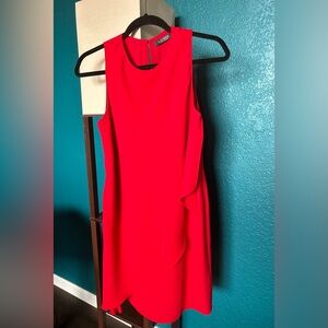 Lauren Ralph Lauren sleeveless tiered shift Cocktail dress red women’s size 2